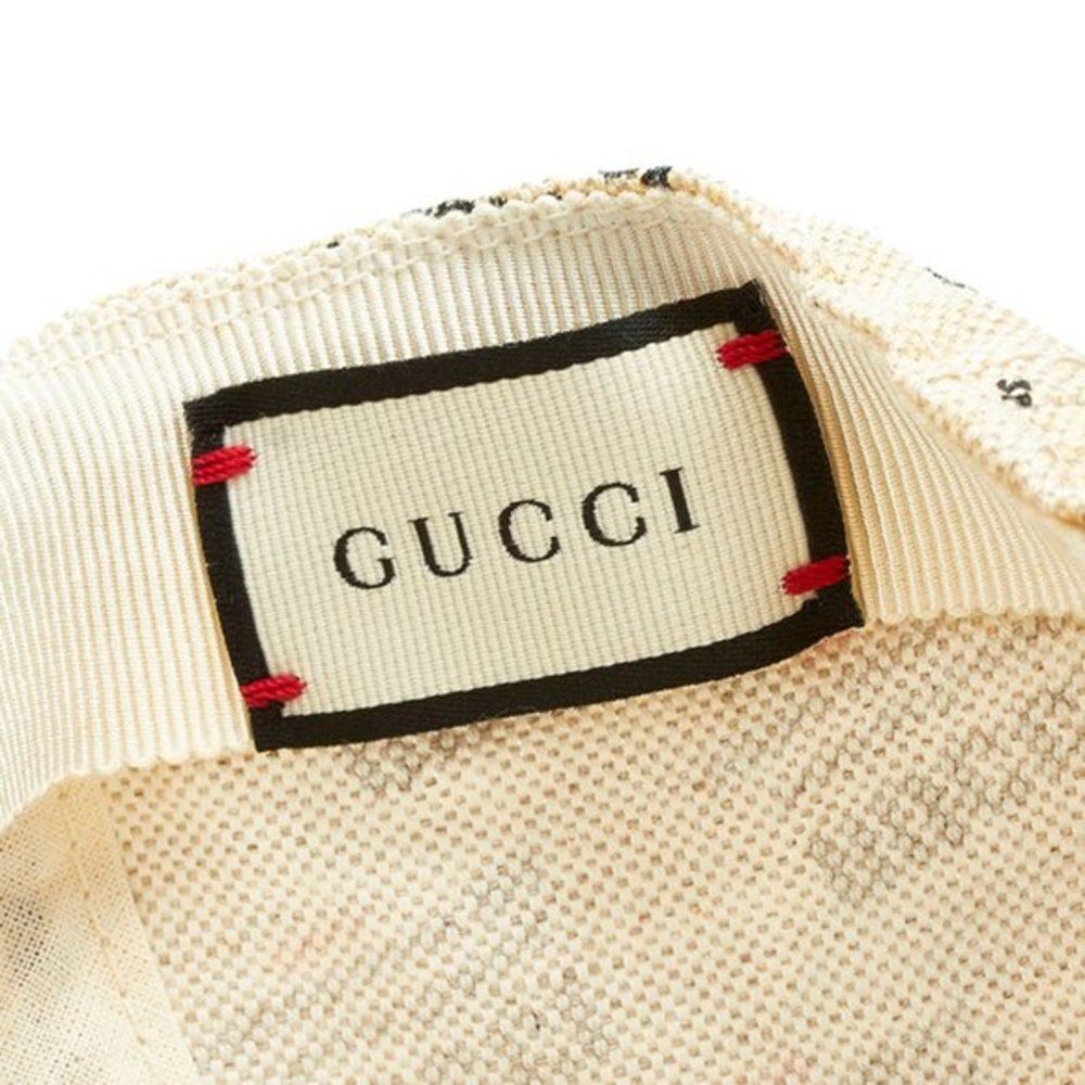 Gucci Logo-Print Linen And Cotton-Blend Canvas Baseball Cap - Picture 5 of 6